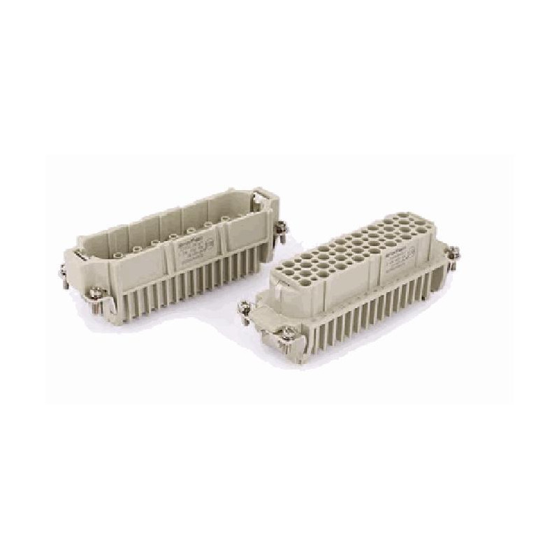 Insert HD, Raccordement à Sertir, femelle, 64 pin, 10A, Polycarbonate, 24B|48B 